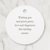 ハッピーイースタースタイリッシュ赤面ピンクパーティーフェイスラベル フェイバータグ (裏面)