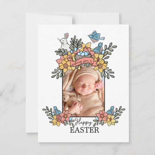 ハッピーイースタースプリングタイム写真 シーズンカード (正面)