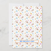 ハッピーイースタースモダンクリプト写真ホリデーカード サンキューカード (裏面)