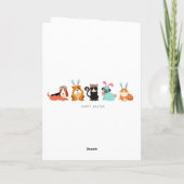 ハッピーイースタースース&ラマのホリデーカード シーズンカード (裏面)