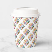 ハッピーイースタータイポグラフィグリッター 紙コップ (左)