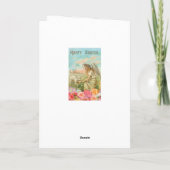 ハッピーイースタータイポグラフィヴィンテージエンジェルラム シーズンカード (裏面)