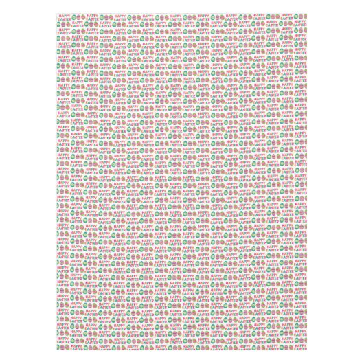 ハッピーイースタータイポグラフィ テーブルクロス (正面)