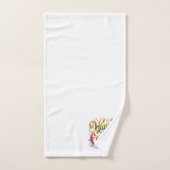 ハッピーイースタータイポグラフィ バスタオルセット (ハンドタオル)