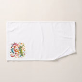 ハッピーイースタータイポグラフィ バスタオルセット (ハンドタオル)