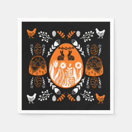 ハッピーイースタータイムホリデーギフト スタンダードカクテルナプキン