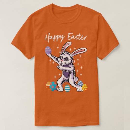 ハッピーイースターダビングバニーエッグ Tシャツ (デザイン正面)