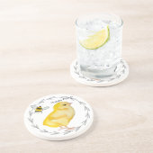 ハッピーイースターチキンと春の花 コースター (側面)