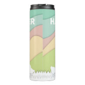 ハッピーイースターチックスと卵パステルカラーp タンブラー (裏面)