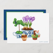 ハッピーイースターチノイスリー&バニーカップケーキ シーズンカード (正面/裏面)