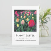 ハッピーイースターチューリップ春フローラ宗教 シーズンカード (スタンド正面)