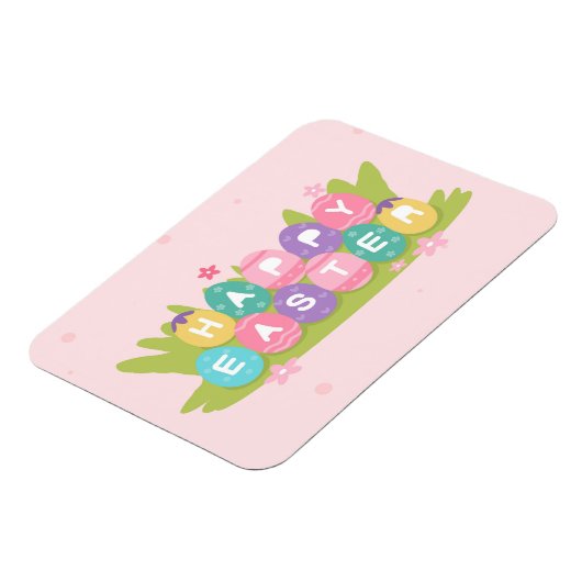 ハッピーイースターチョコレートエッグカード マグネット (左側)