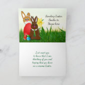 ハッピーイースターチョコレートバニーボーイ シーズンカード (内部)