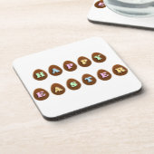 ハッピーイースターチョコレート卵 コースター (左側)