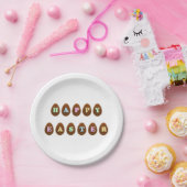 ハッピーイースターチョコレート卵 ペーパープレート (パーティー)