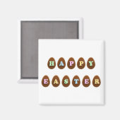 ハッピーイースターチョコレート卵 マグネット (正面/裏面)