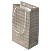 ハッピーイースターチルバニーラビットギンガム スモールペーパーバッグ (裏面アングル)