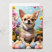 ハッピーイースターチワワ シーズンカード (正面/裏面)
