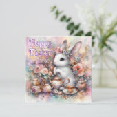 ハッピーイースターティータイムジョイとフローラバニー シーズンカード (スタンド正面)