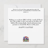 ハッピーイースターティータイムジョイとフローラバニー シーズンカード (裏面)