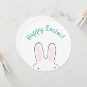 ハッピーイースターティール（緑がかった色）ピンクパステル色おもしろい束 カード (正面/裏面インサイチュ)