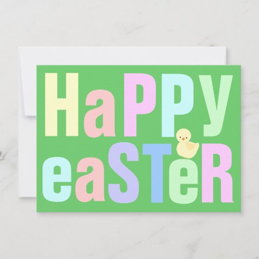 ハッピーイースターディナー招待状 招待状 (正面)