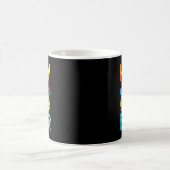 ハッピーイースターデイおもしろいエグカラフル狩り コーヒーマグカップ (中央)
