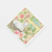 ハッピーイースターデイと子羊 スタンダードランチョンナプキン (角)