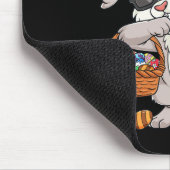 ハッピーイースターデイダビングラビットエッグトドルボーイズ マウスパッド (コーナー)