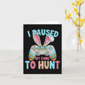 ハッピーイースターデイバニーエッグおもしろい男10代のの子メンキッズ カード (黄色い花)