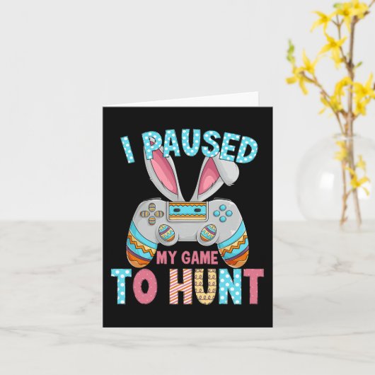 ハッピーイースターデイバニーエッグおもしろい男10代のの子メンキッズ カード (黄色い花)