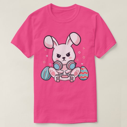 ハッピーイースターデイバニー卵おもしろい男の子女の子G Tシャツ (デザイン正面)