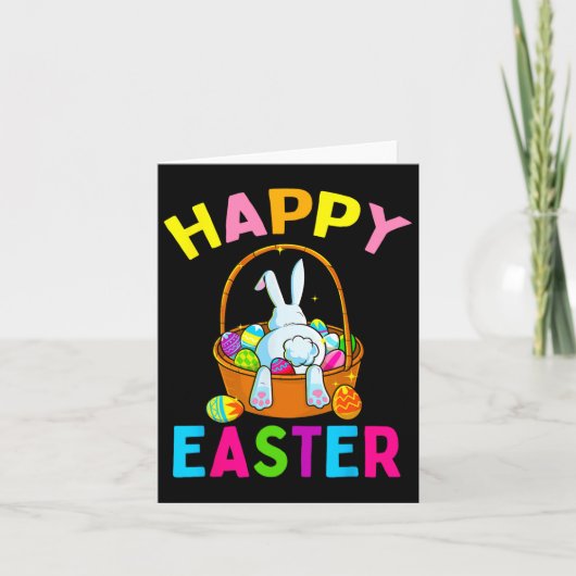 ハッピーイースターデイバニー狩りチョコレートエッグ カード (正面)
