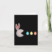 ハッピーイースターデイラビットエッグおもしろい男の子ガールズキッズ カード (正面)