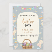 ハッピーイースターデイ招待状 招待状 (正面)