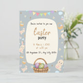 ハッピーイースターデイ招待状 招待状 (スタンド正面)