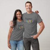 ハッピーイースターデーおもしろいイースターグラフィック Tシャツ (ユニセックス)