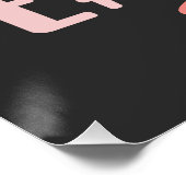 ハッピーイースターデーおもしろいバニーカワイイ ポスター (コーナー)