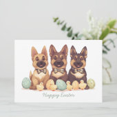 ハッピーイースタードイツの羊飼い犬 シーズンカード (スタンド正面)