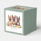 ハッピーイースタードイツの羊飼い犬 フェイバーボックス (裏面サイド)