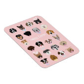 ハッピーイースタードッグ顔パターン マグネット (右側)