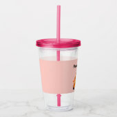 ハッピーイースタードライバーのバニーをピンクに アクリルタンブラー (正面)