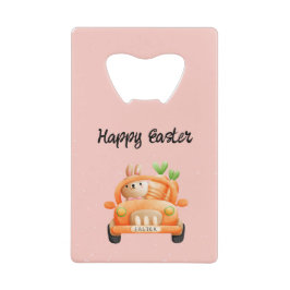 ハッピーイースタードライバーのバニーをピンクに クレジットカード栓抜き