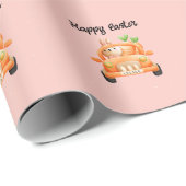 ハッピーイースタードライバーのバニーをピンクに ラッピングペーパー (ロールコーナー)