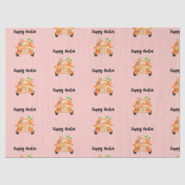 ハッピーイースタードライバーのバニーをピンクに 薄葉紙