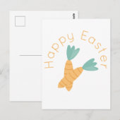 ハッピーイースターニンジン ポストカード (正面/裏面)