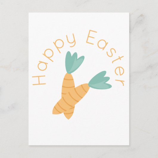 ハッピーイースターニンジン ポストカード (正面)