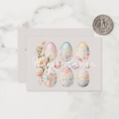 ハッピーイースターノートカード(あいさつ付き) ノートカード (正面/裏面インサイチュ)