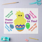 ハッピーイースターハッピーエッグ狩りチックエッグ 薄葉紙 (クラフト)