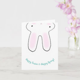 ハッピーイースターハッピー春イースターバニーカスタムキュート カード